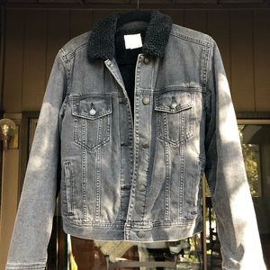 Black Faux Sherpa Lined Jacket